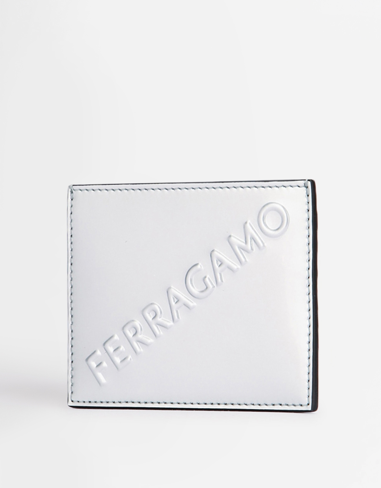 Salvatore Ferragamo Men's Logo Embossed Calf Leather Cardholder