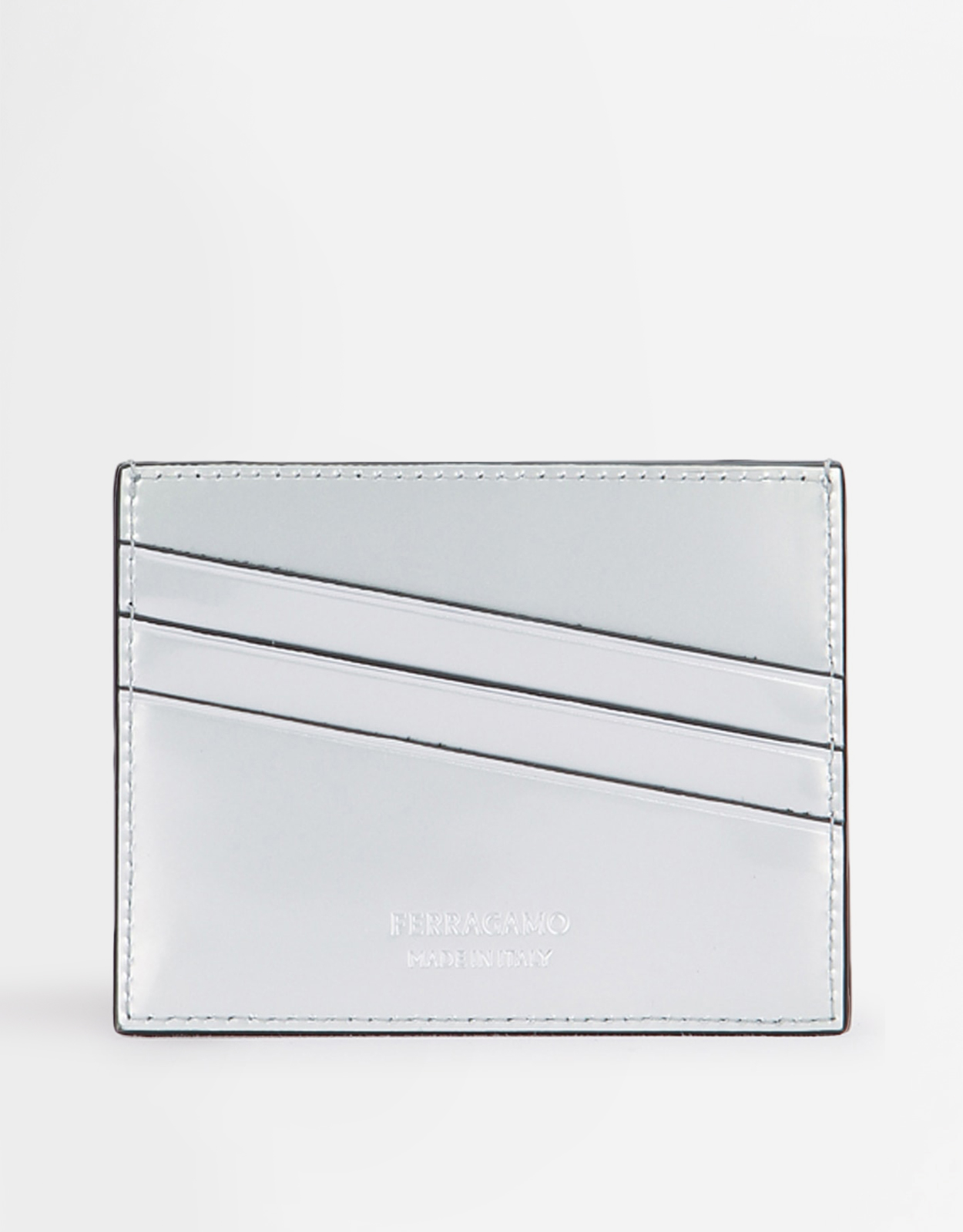 Salvatore Ferragamo Men's Logo Embossed Calf Leather Cardholder