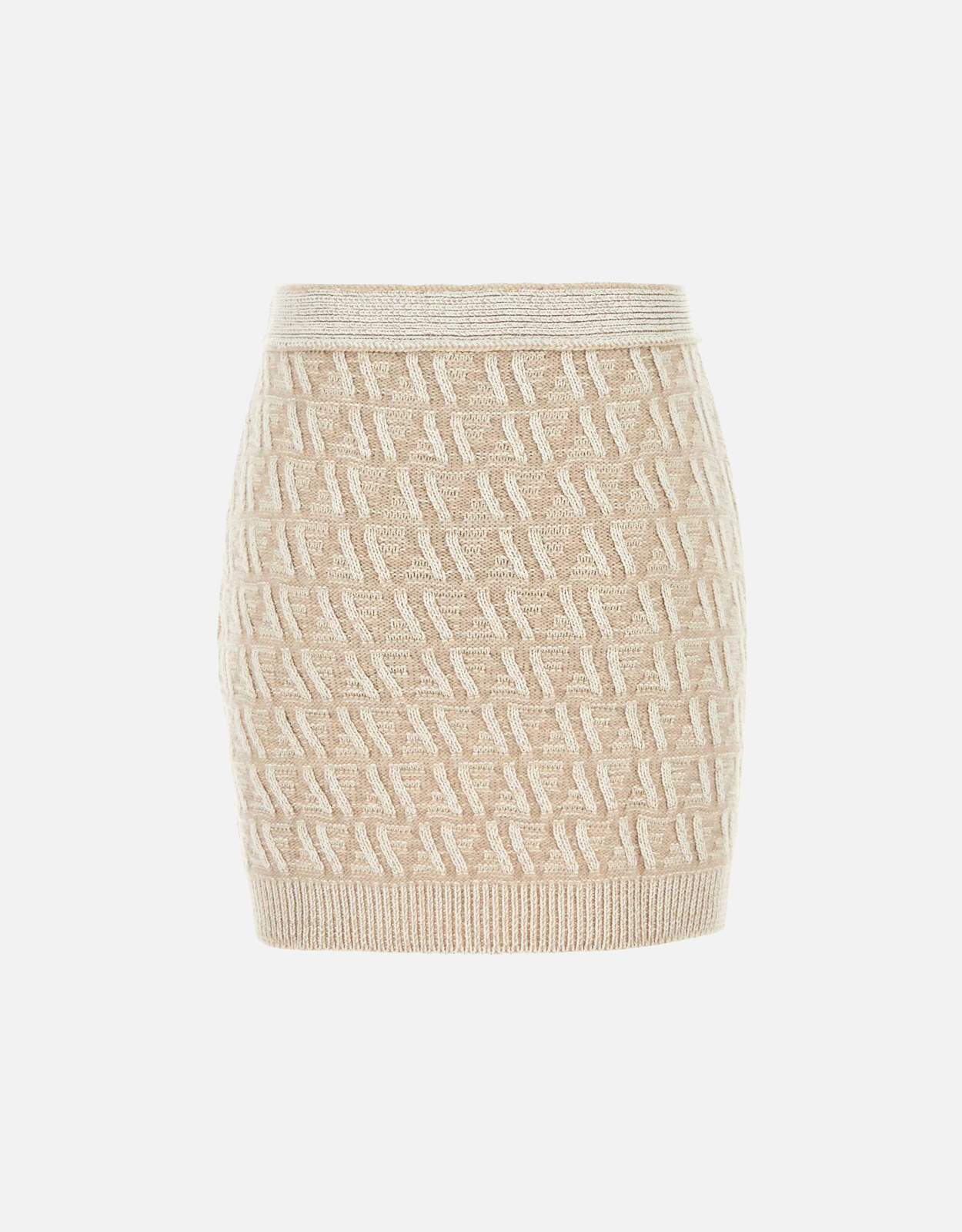 Fendi FF Silk Blend Embroidered Mini Skirt () IFCHIC.COM