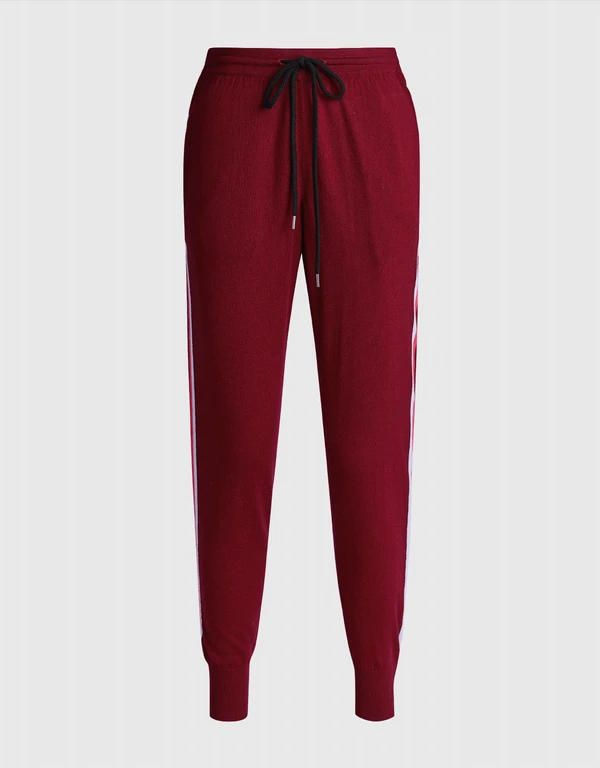 Markus Lupfer Wool Stripe Knitted Track Pants