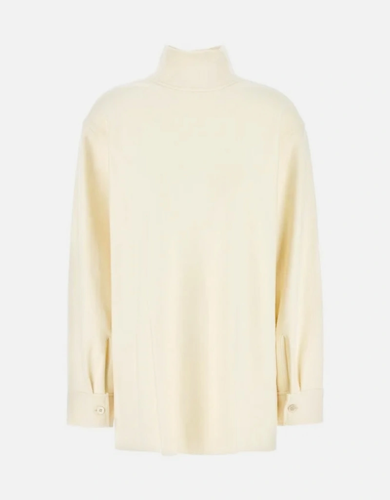 JIL SANDER イエローハイネックシャツ Jil Sander Wool Blend Shirt () IFCHIC.COM