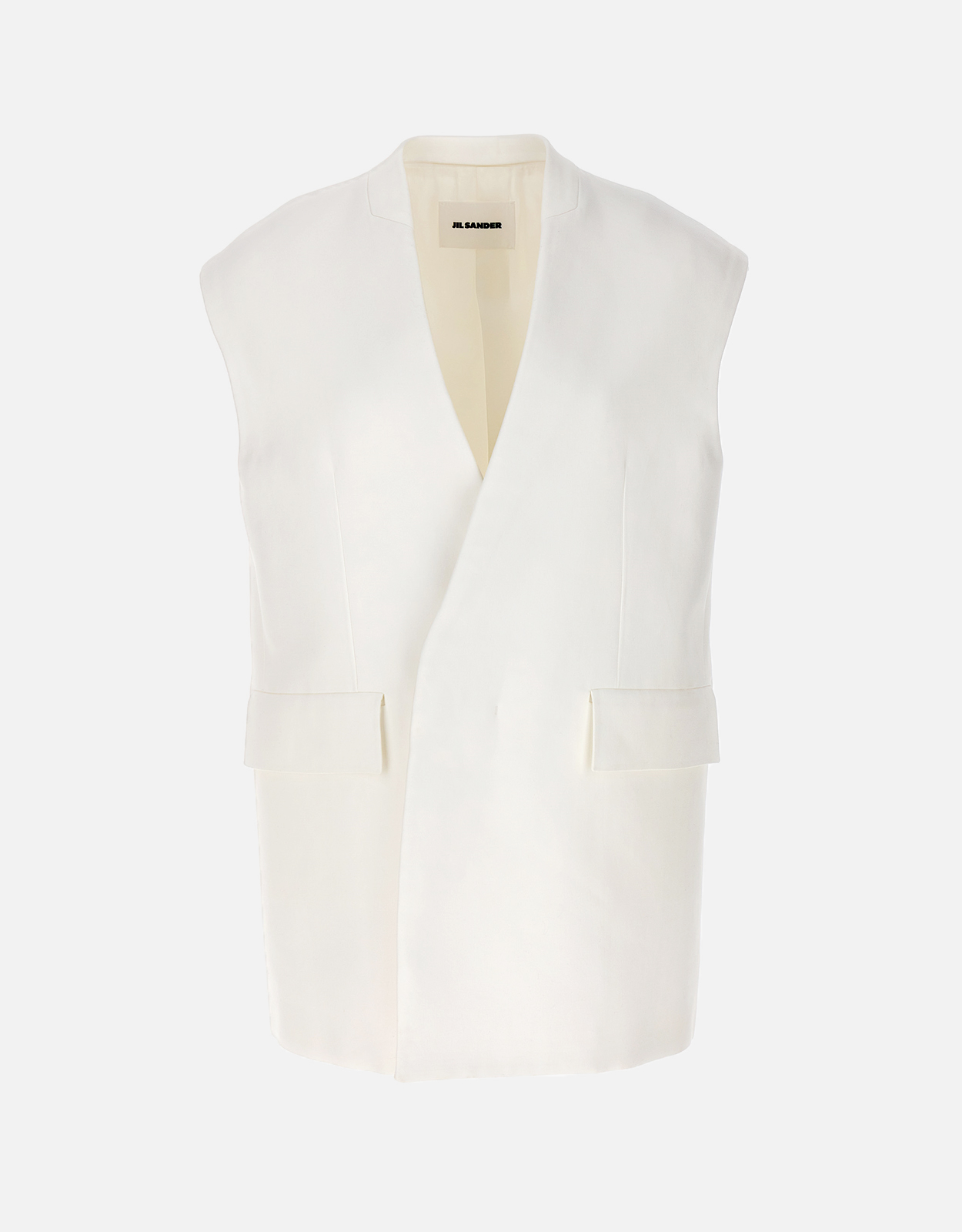 Jil Sander Cotton Blend Double-Breasted Vest () IFCHIC.COM