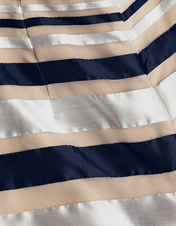 Finders Keepers Paper Planes Stripe High Neck Top