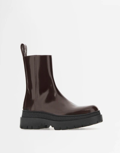 BOTTEGA VENETA ガラスレザー ウィングチップ ブーツ 黒 42.5 Bottega Veneta シューズ 新作・セール | IFCHIC ジャパン公式サイト