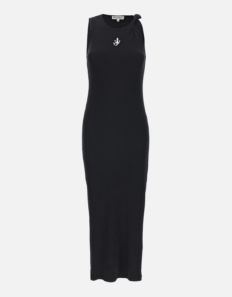 white christmas dresses Women's Sleeveless Cotton Blend Rib Jersey Maxi Dress main image 1