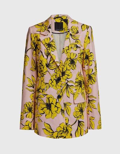 Olsen 花卉印花西裝外套