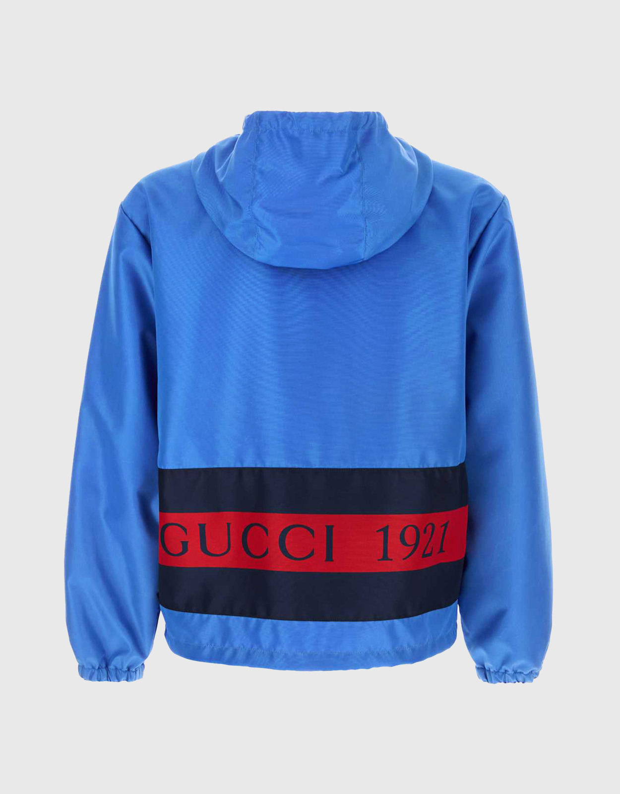 GUCCI フード付きナイロンジャケット ブルー 3882264.jpg