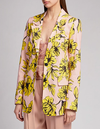 Olsen 花卉印花西裝外套