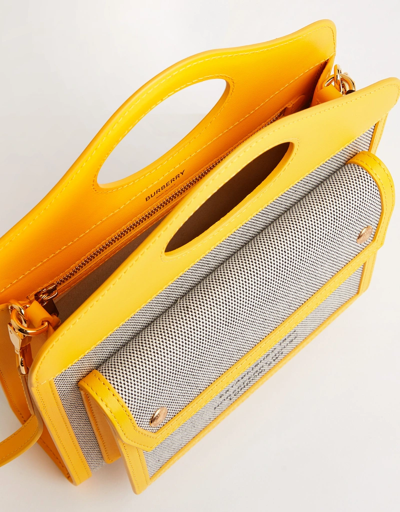 Burberry Lola Mini Canvas Pocket Crossbody Handbag () IFCHIC.COM