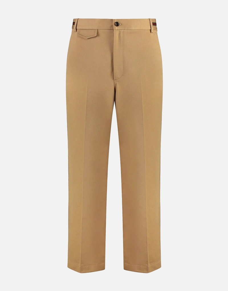 Gucci Men's Cotton Cropped Chino Pants () IFCHIC.COM