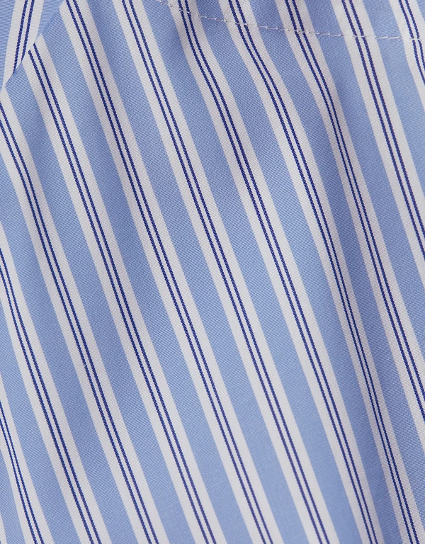 TEIJA Paita Structured Sleeve Striped Top