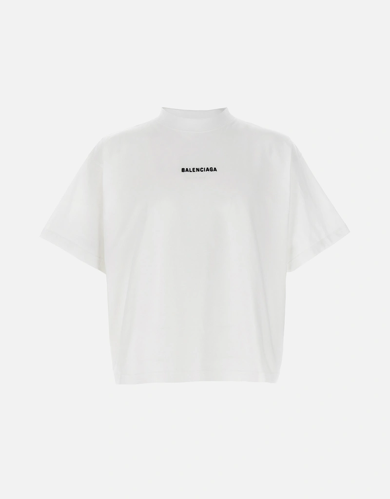 Balenciaga Cotton Crew-Neck Cropped T-Shirt () IFCHIC.COM