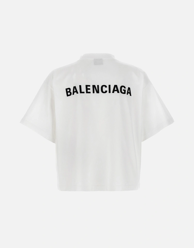 Balenciaga Cotton Crew-Neck Cropped T-Shirt () IFCHIC.COM