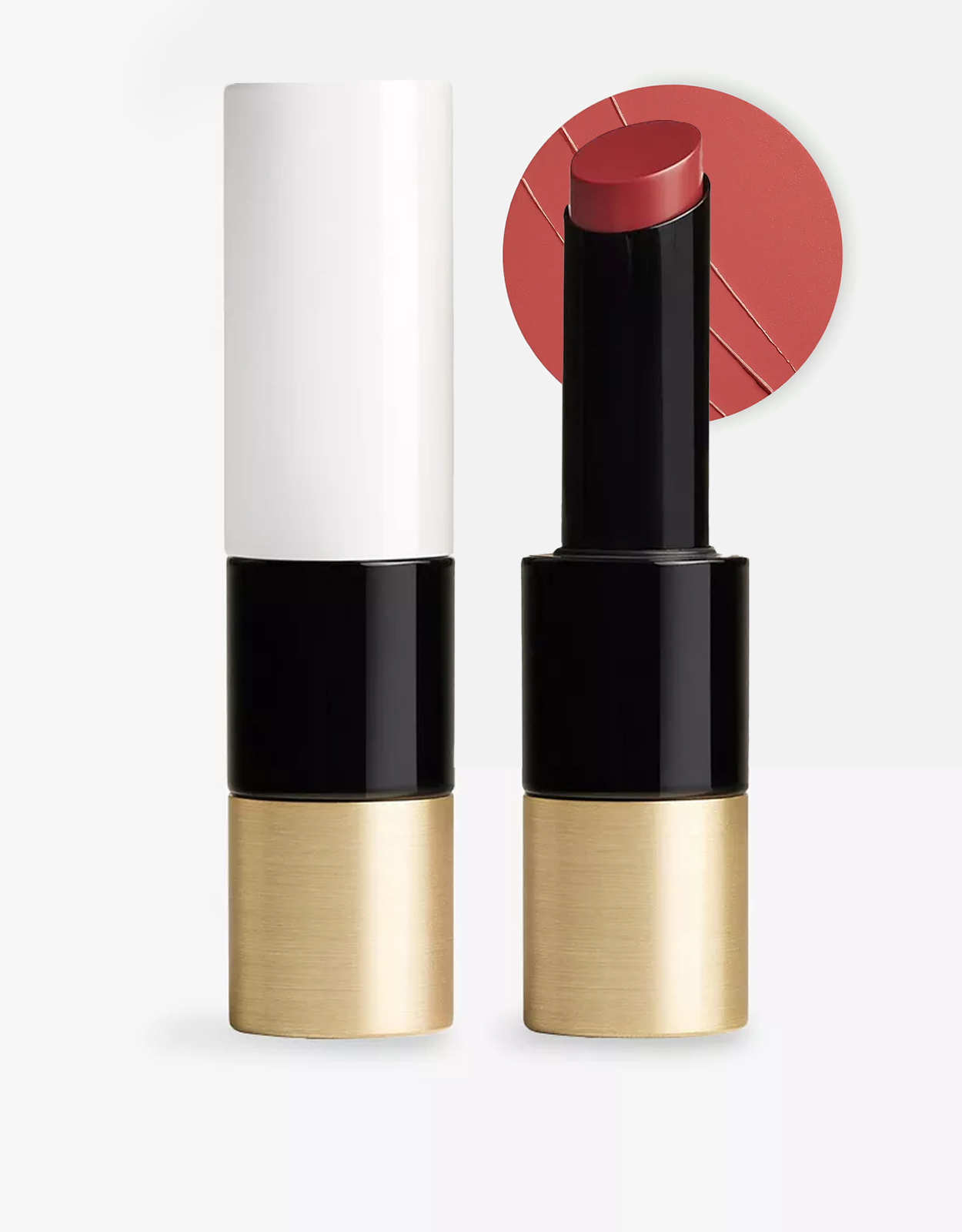 Hermès Beauty Rouge Hermès Silky Shine Lipstick-Rose Épicé