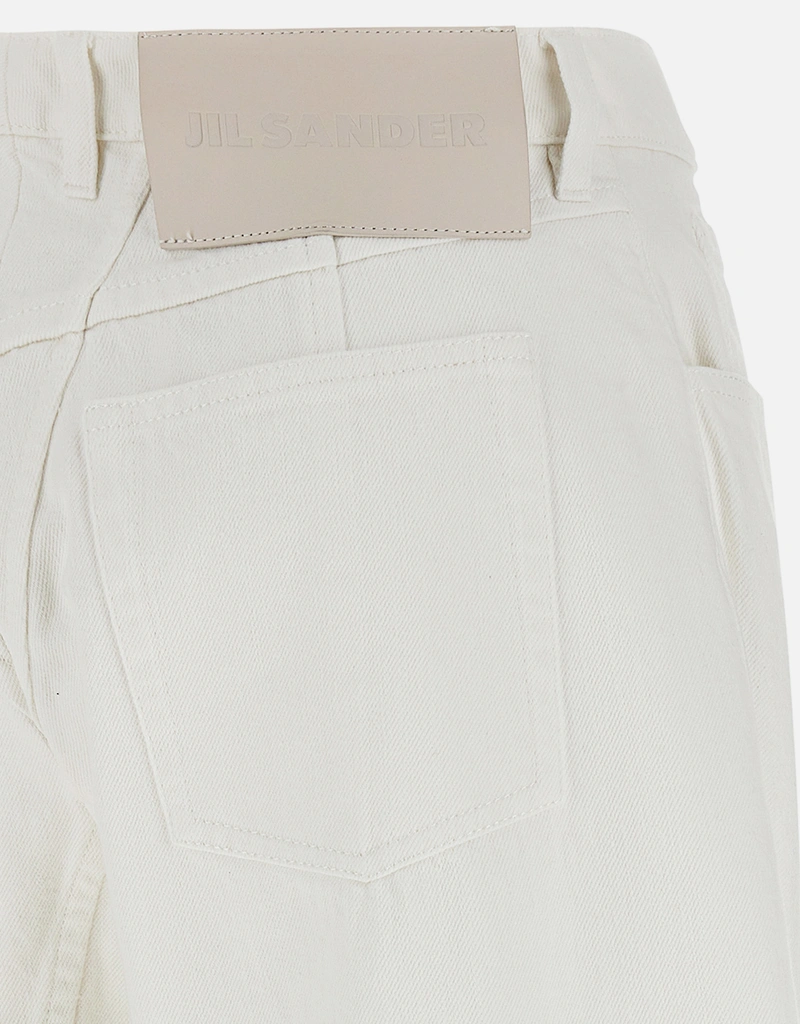 Jil Sander Cotton High-Waisted Denim Jeans () IFCHIC.COM