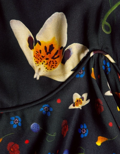 Chayse Floral Ruffled Midi Dress