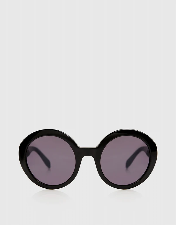 Alexander McQueen Piercing Round Sunglasses 
