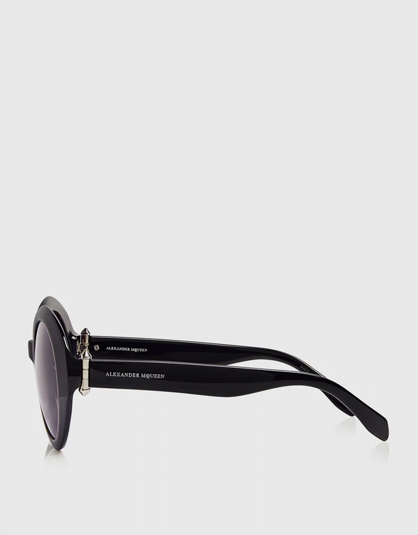 Alexander McQueen Piercing Round Sunglasses 