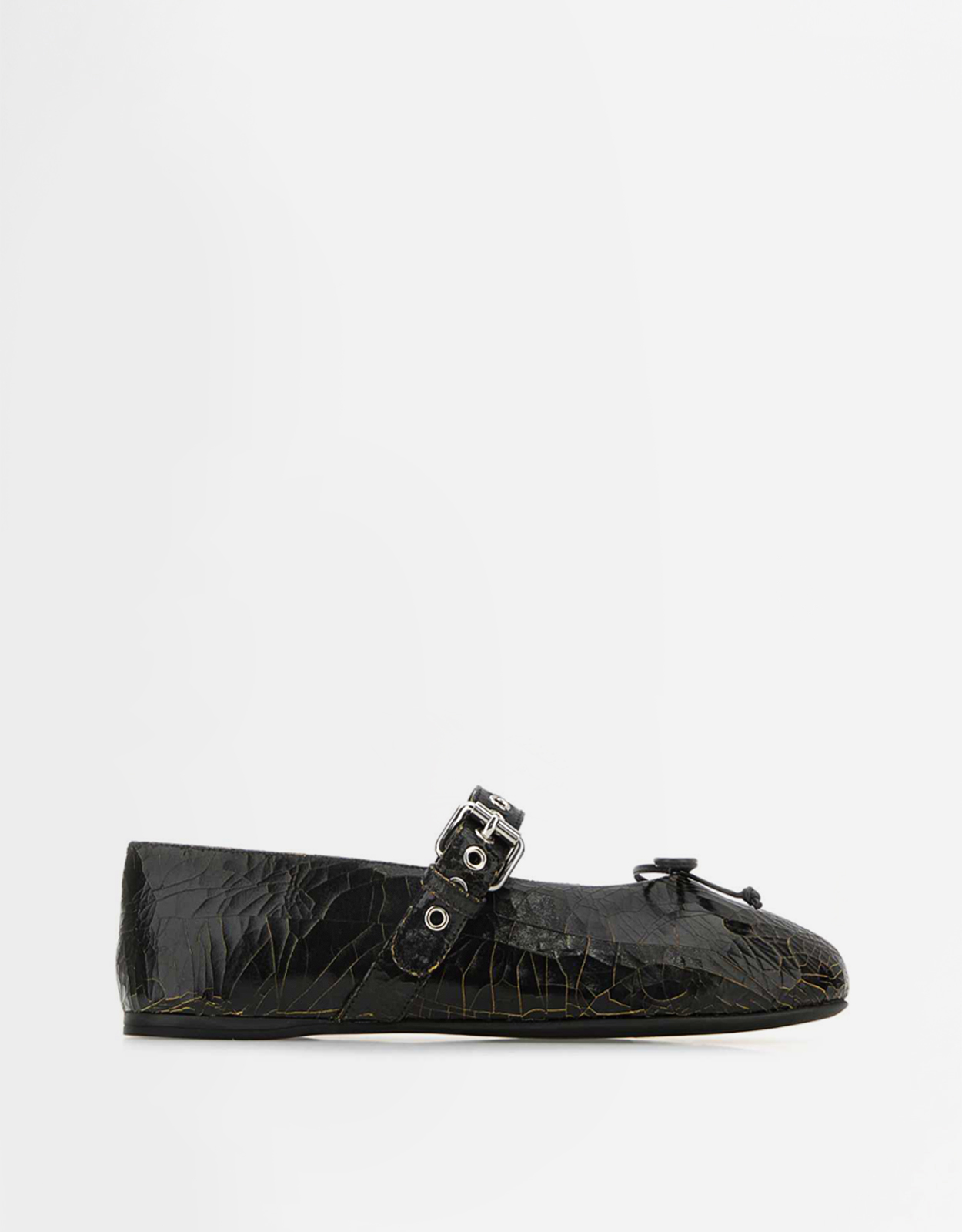 Miu Miu Leather Buckle Ballerina Flats - IT 35.5　ミュウミュウ レザー バックル バレリーナ フラット - IT 35.5 Miu
