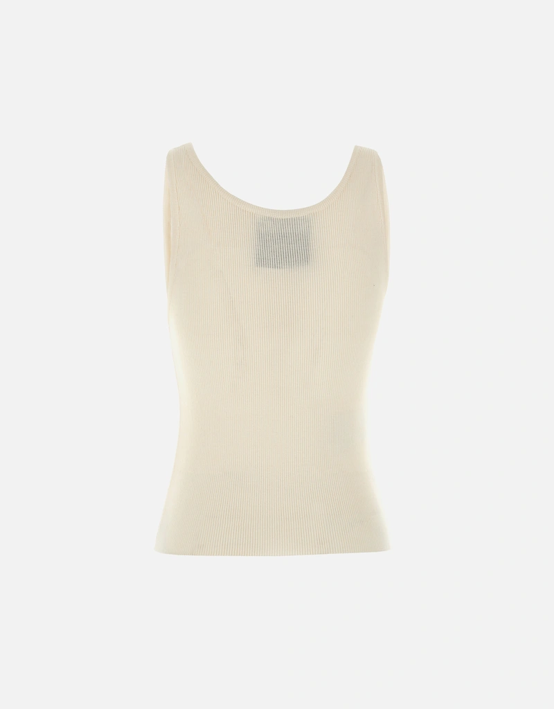 Moschino Wool Blend Knit Tank Top () IFCHIC.COM