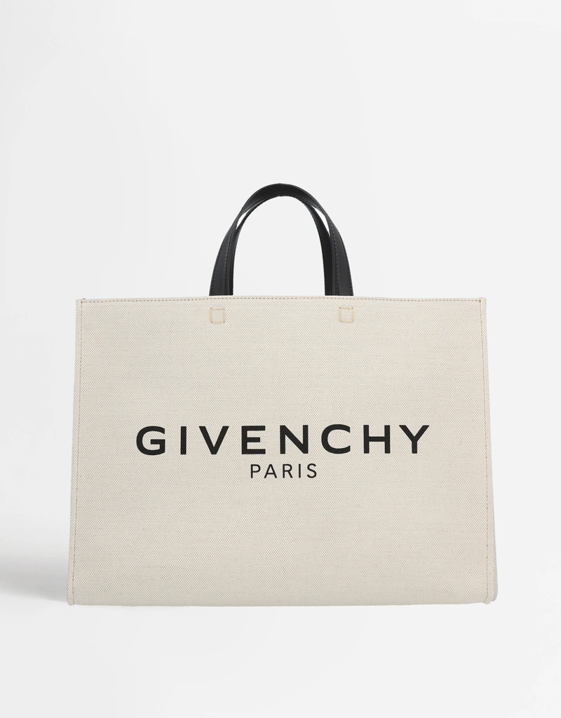 Givenchy G-Tote Medium Canvas Logo Printed Tote Bag () IFCHIC.COM