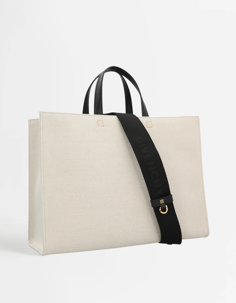 Givenchy G-Tote Medium Canvas Logo Printed Tote Bag () IFCHIC.COM