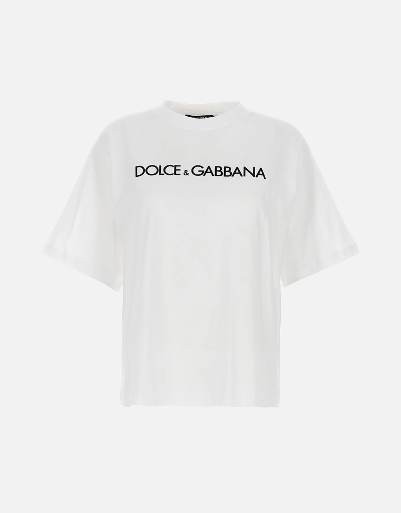 Dolce & Gabbana Cotton Logo Print T-Shirt () IFCHIC.COM