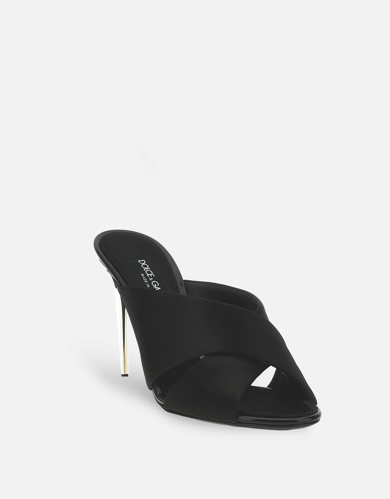 Dolce & Gabbana Satin High-Heeled Slippers () IFCHIC.COM
