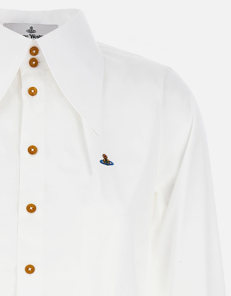 Vivienne Westwood W Violin Cotton Long-Sleeved Shirt () IFCHIC.COM