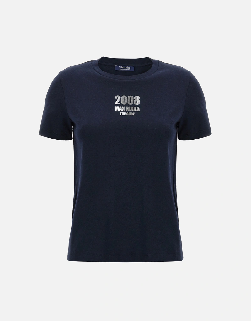 S Max Mara Quieto Cotton Short-Sleeved T-Shirt () IFCHIC.COM
