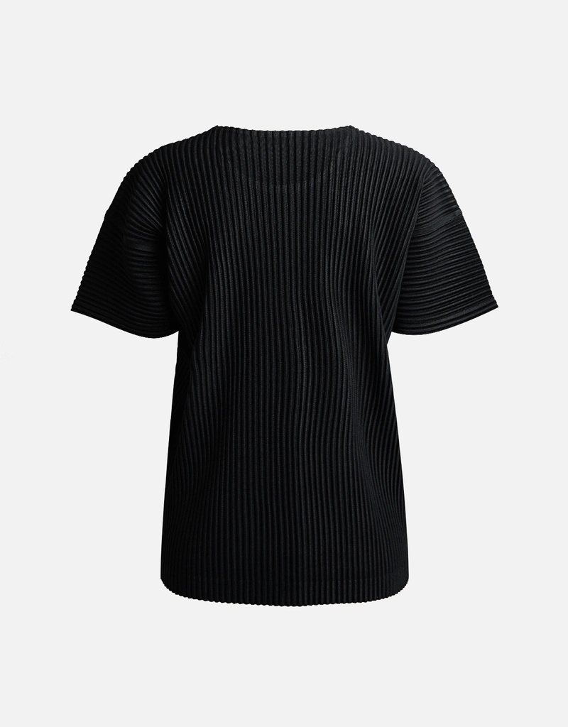 Homme Plisse' Issey Miyake Men's Pleated Crewneck Short Sleeves T