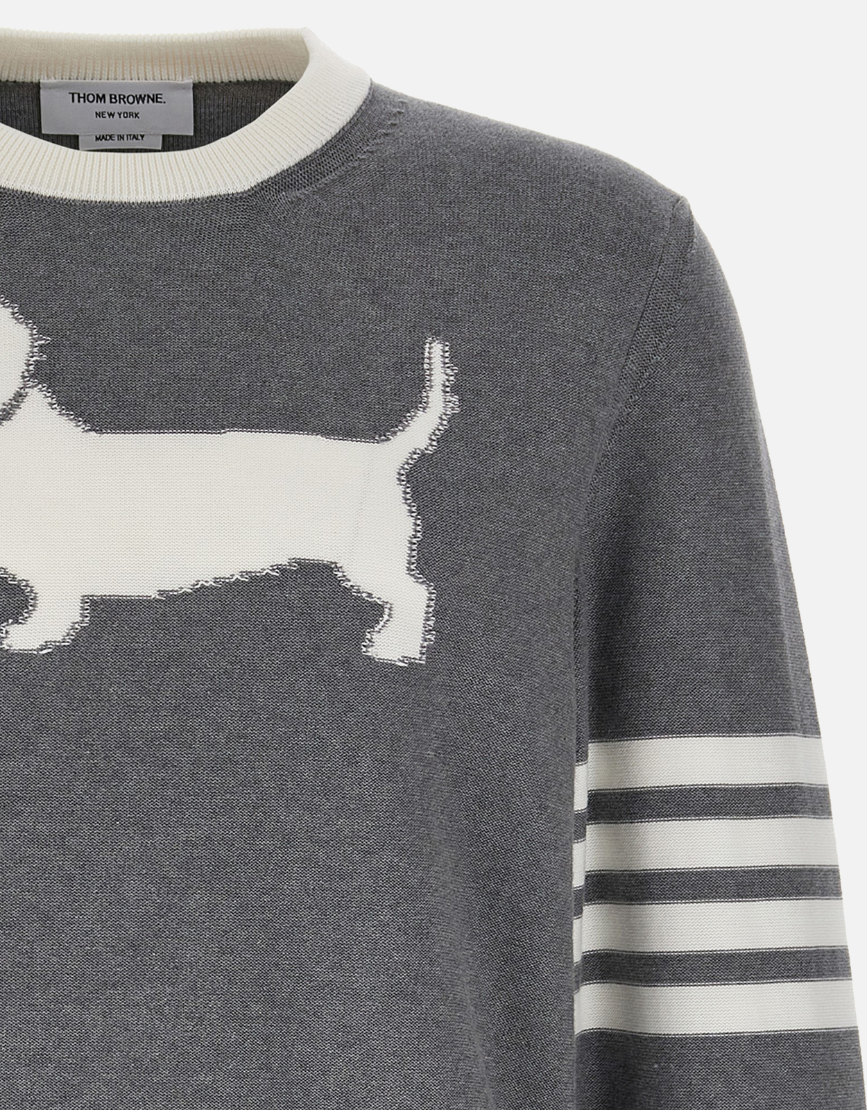 Thom Browne Men's Hector 4 Bar Cotton Sweater () IFCHIC.COM