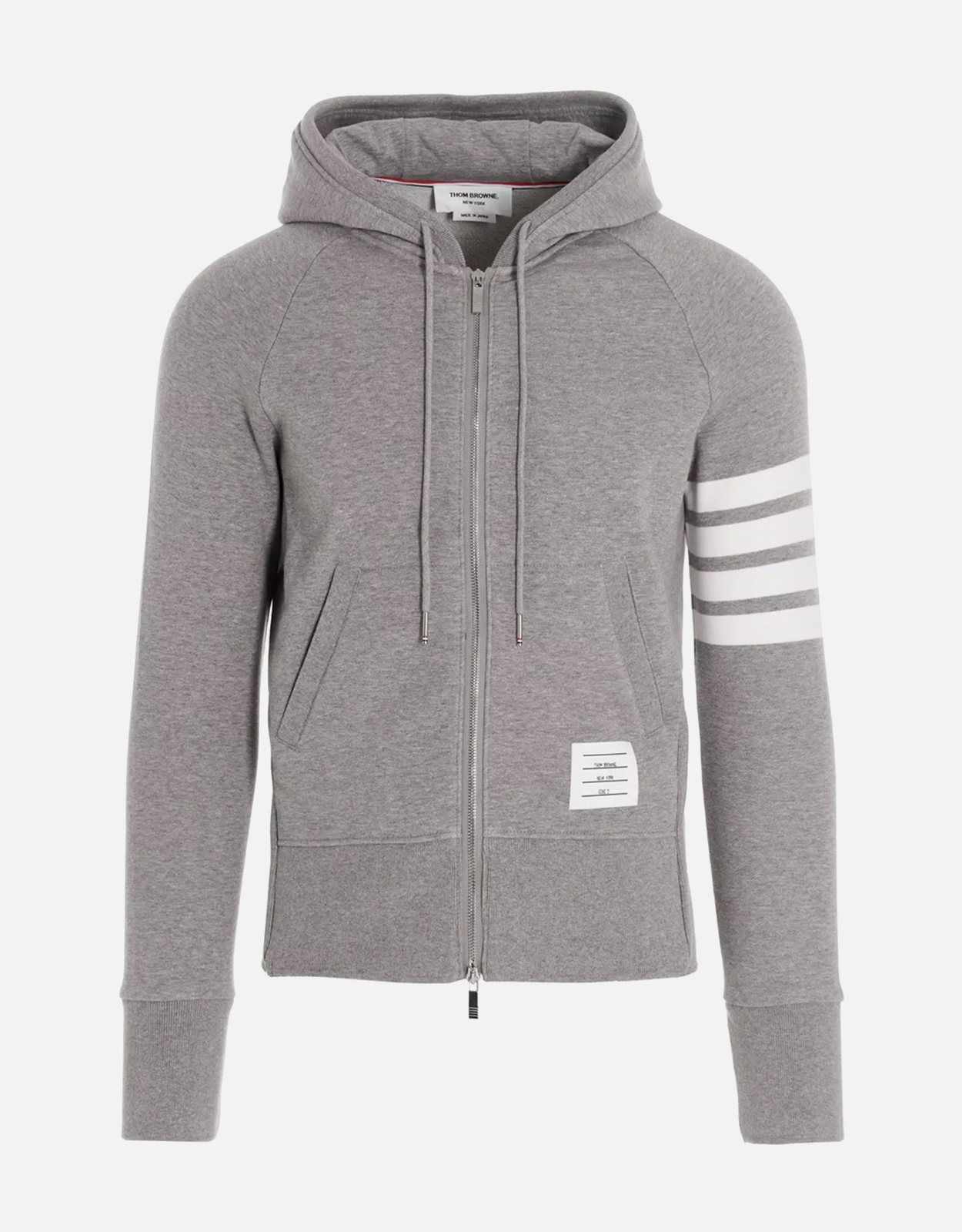 Thom Browne Men's 4 Bar Drawstring Hoodie Jacket - 1　Thom Browne メンズ 4BAR ドローストリング パーカー ジャケット - 1 Thom