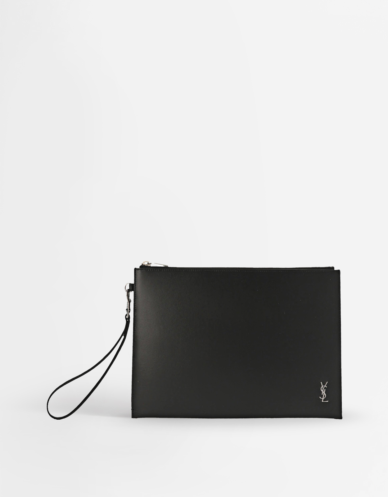 Saint Laurent Men's Tiny Cassandre Calfskin Tablet Case () IFCHIC.COM