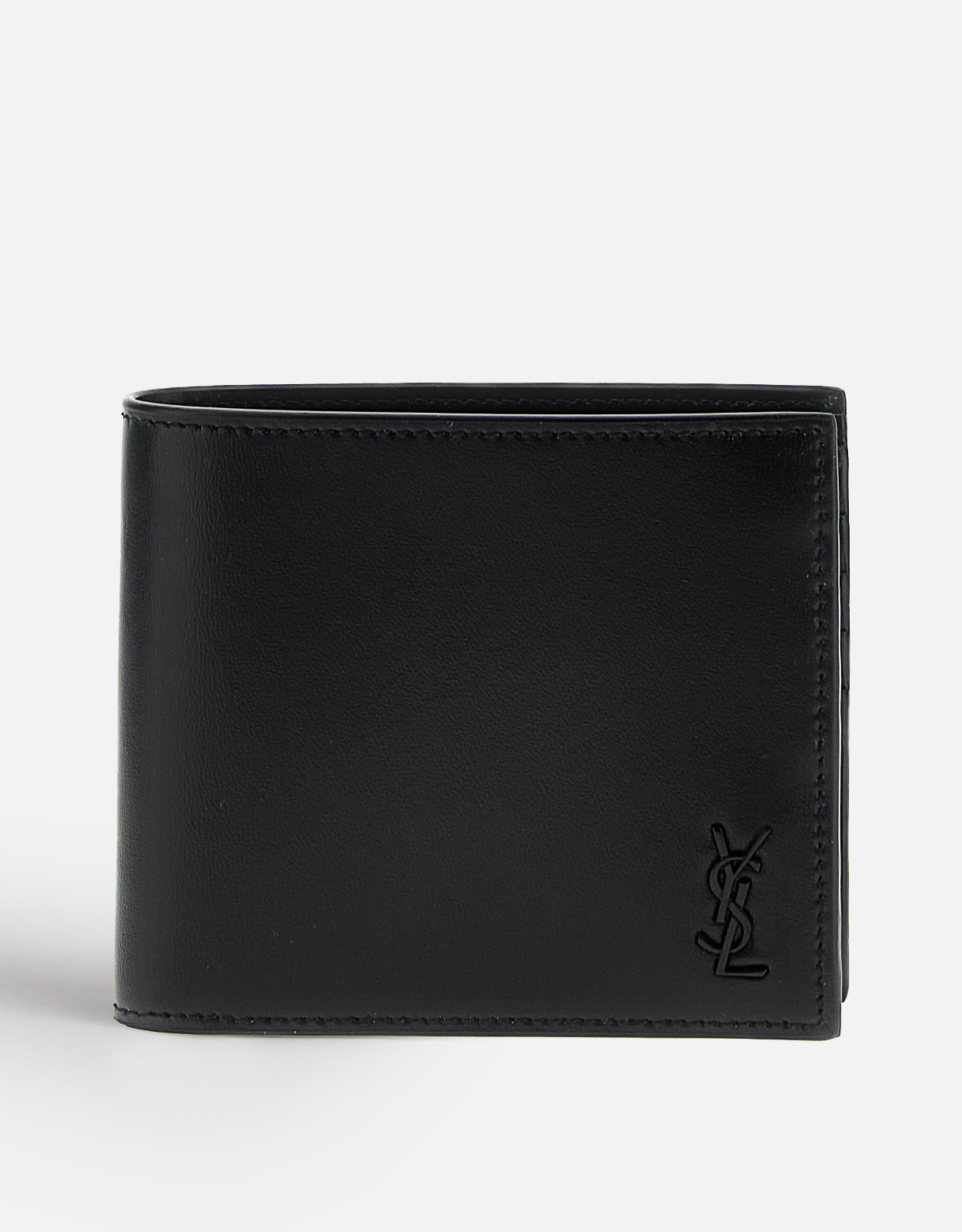 Saint Laurent Men's Tiny Cassandre Calfskin Bi-Fold Wallet　サンローラン メンズ タイニー カッサンドル カーフスキン 二つ折り財布 Saint