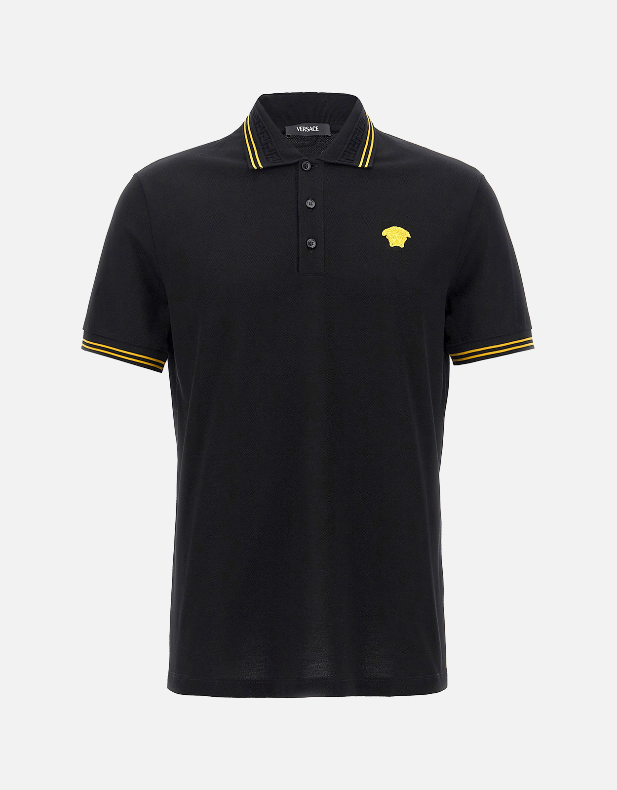 Versace Men's Medusa Embroidery Short-Sleeved Polo Shirt () IFCHIC.COM