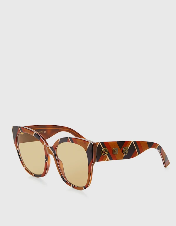 Gucci Printed Cat-eye Sunglasses