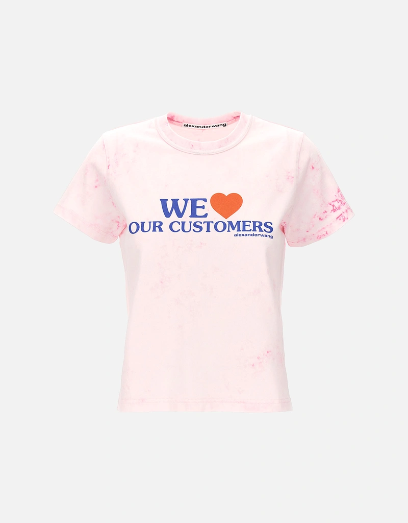 Alexander Wang Cotton Printed Tie-Dye-Effect T-Shirt (トップス