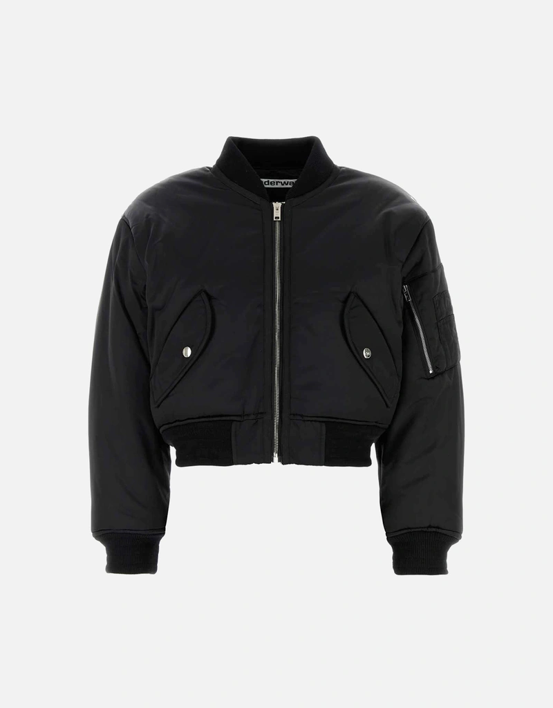 Alexander Wang Logo Embroidery Bomber Jacket () IFCHIC.COM