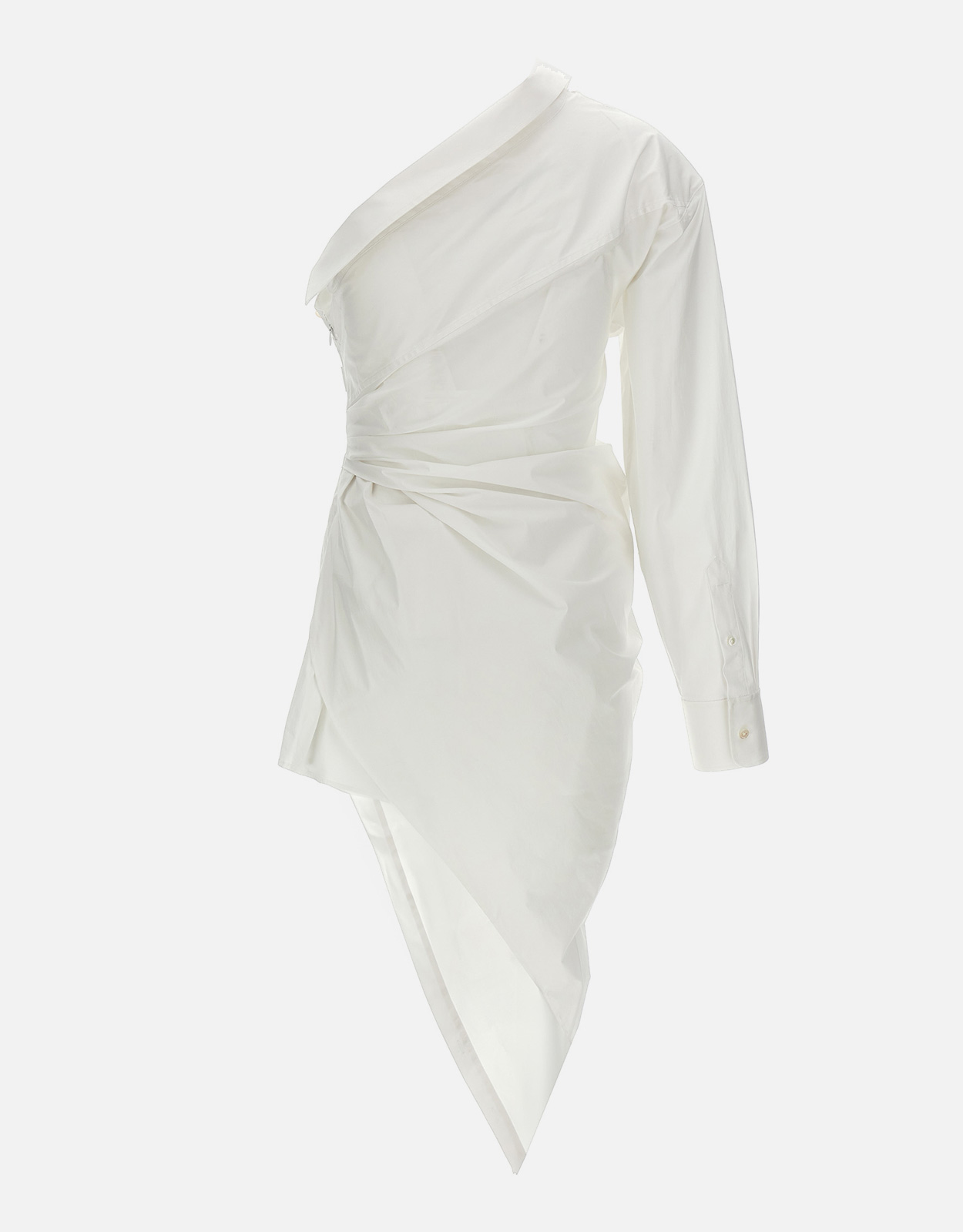 Alexander Wang Asymmetrical Shirt Dress - White