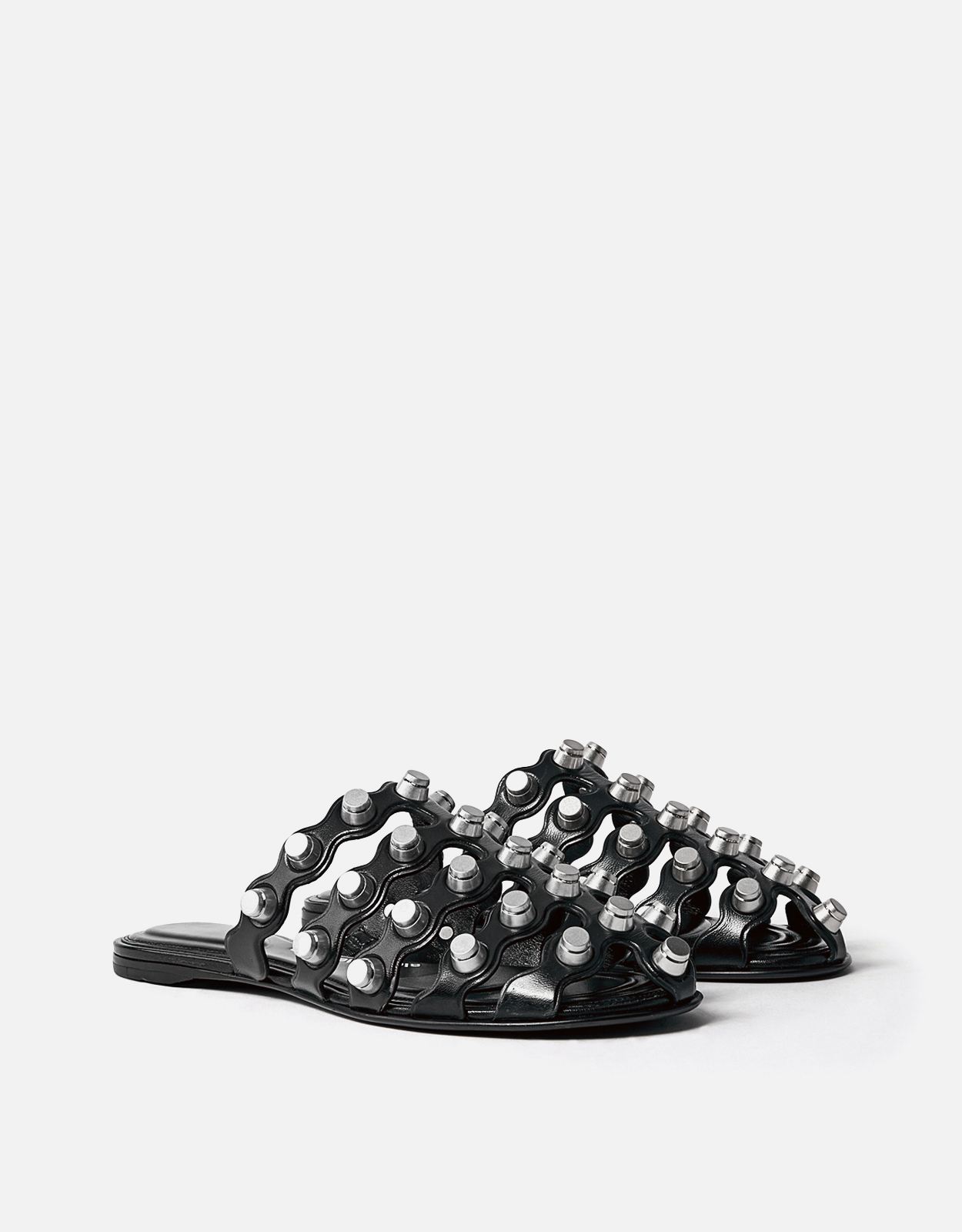 Alexander wang パンプス Alexander Wang Rexa Leather Metal Details Slippers () IFCHIC.COM