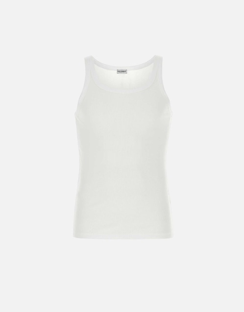 Dolce & Gabbana Men's Cotton Ribbed Tank Top () IFCHIC.COM