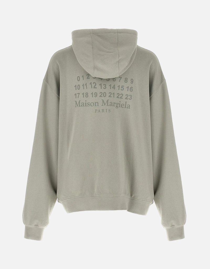 Maison Margiela Men's Numeric Logo Zip-Through Hoodie () IFCHIC.COM