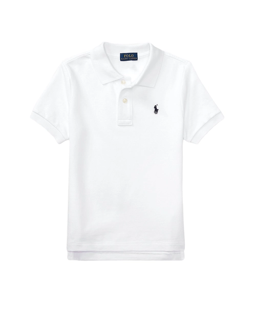 Logo Cotton Polo Shirt-White