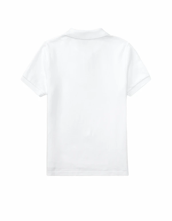 Ralph Lauren Kids Logo Cotton Polo Shirt-White