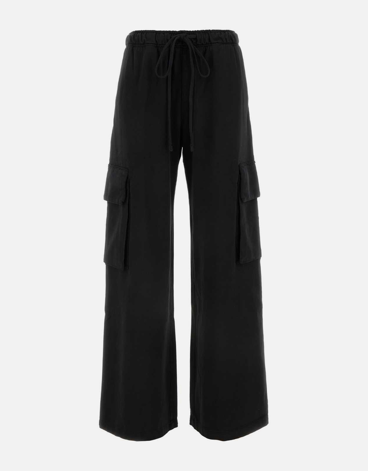 Palm Angels Cotton Low-Rise Drawstring Wide Leg Cargo Pants - IT 38　Palm Angels コットン ローライズ ドローストリング ワイドレッグ カーゴ パンツ - IT 38 Palm