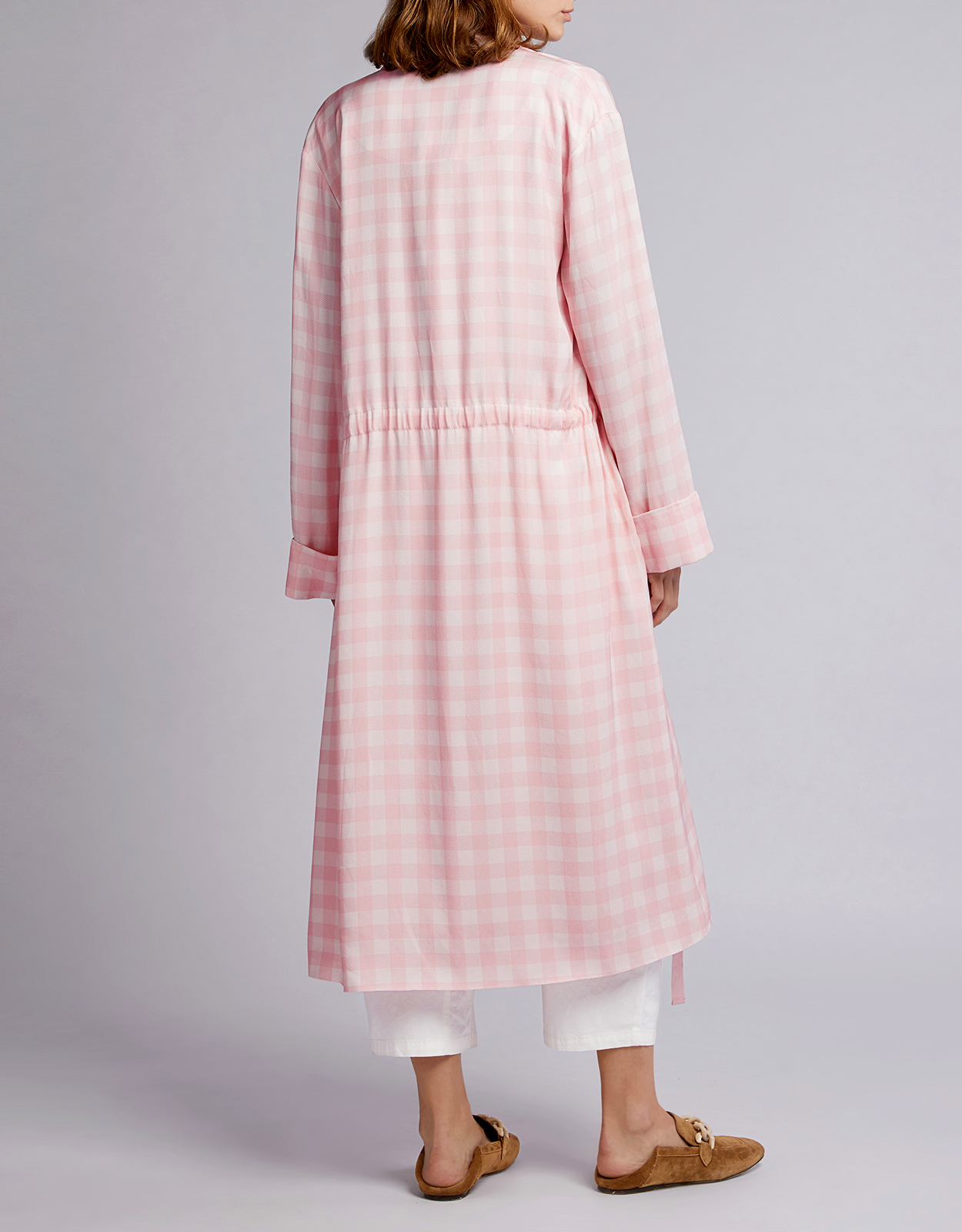 open lace back dress Boxy Blouse in 3D Bubble Organza Peach / 10