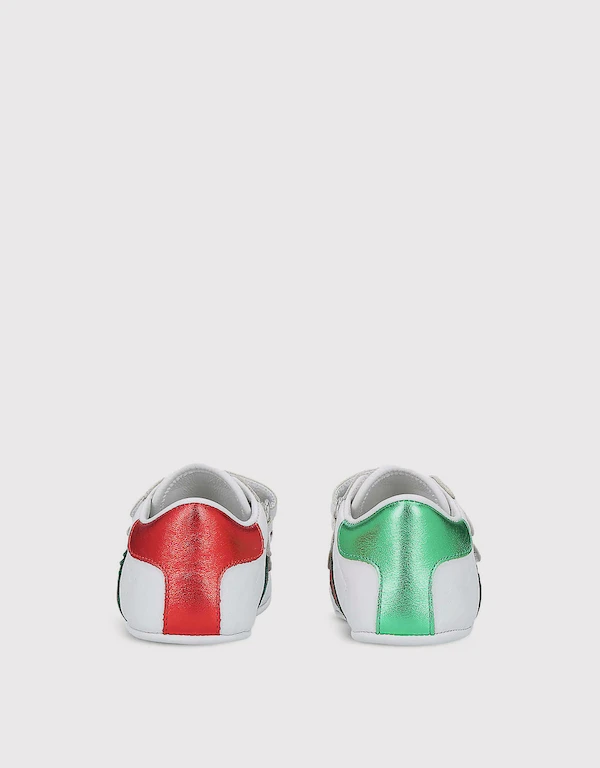 Gucci Kids Baby Ace Leather Sneaker 0-9M