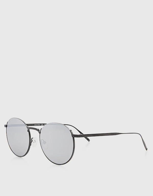 Tomas Maier Mirrored Half Round Frame Sunglasses