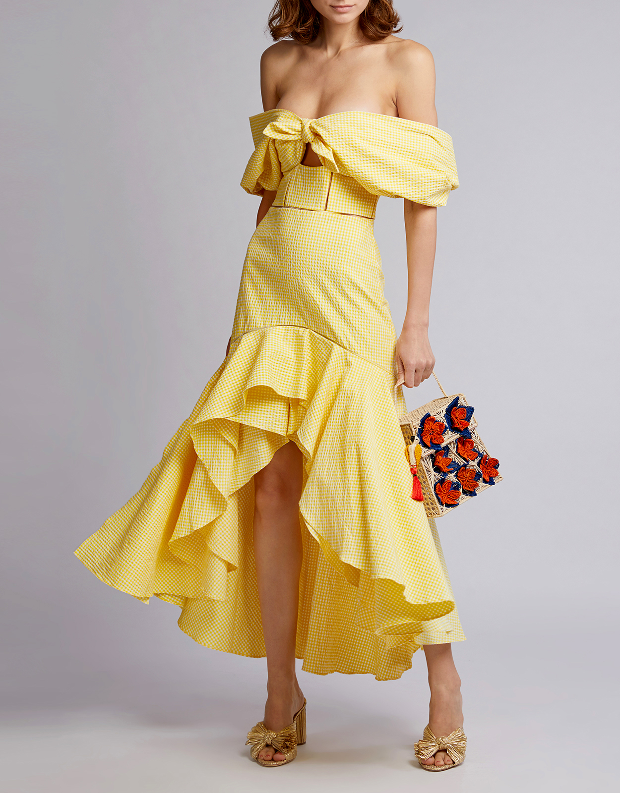 Tower Lace Ruffle Dress by Jonathan Simkhai for Hire
